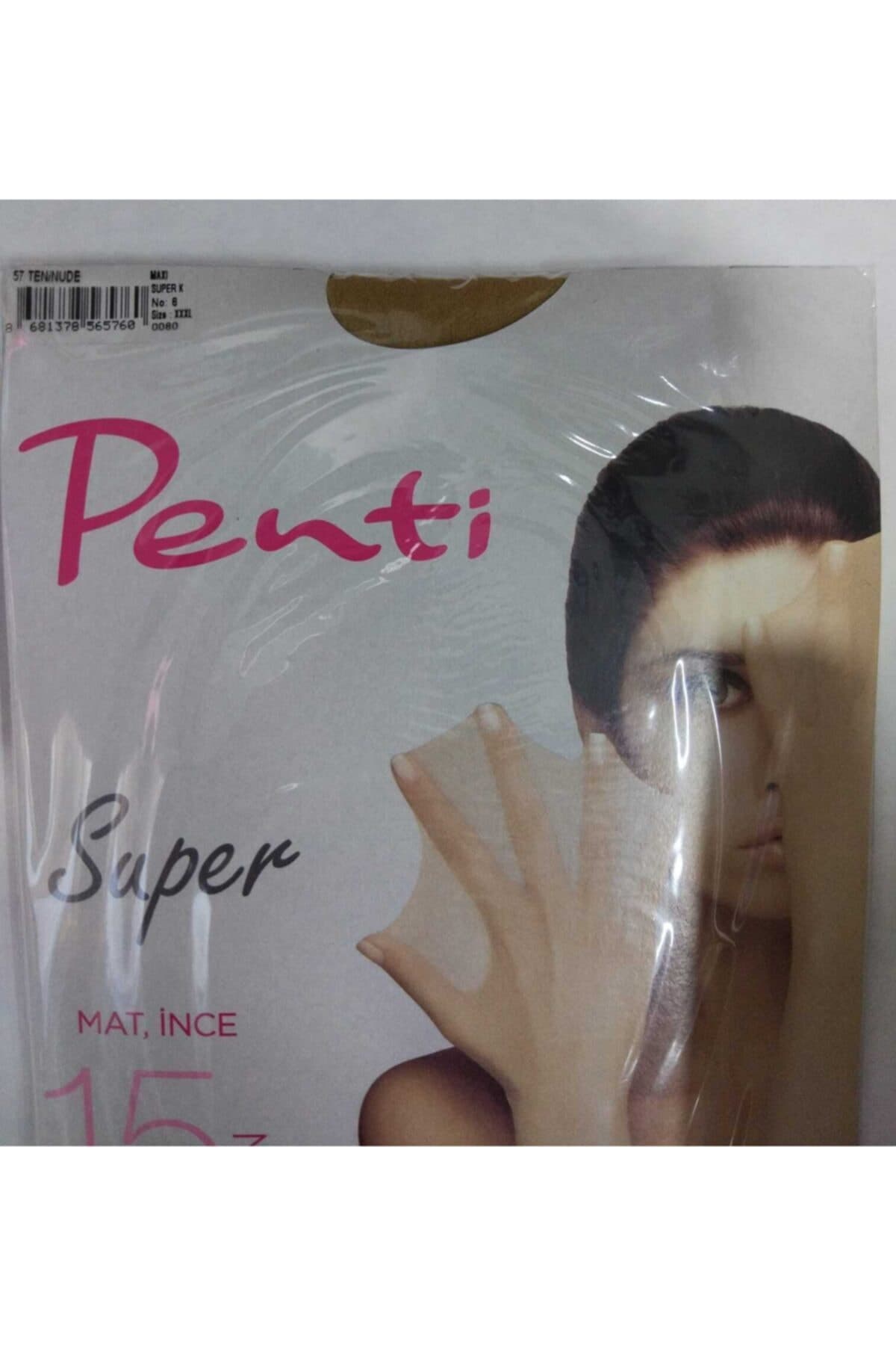 Maxi Süper Ince Ten Külotlu Çorap 5xl