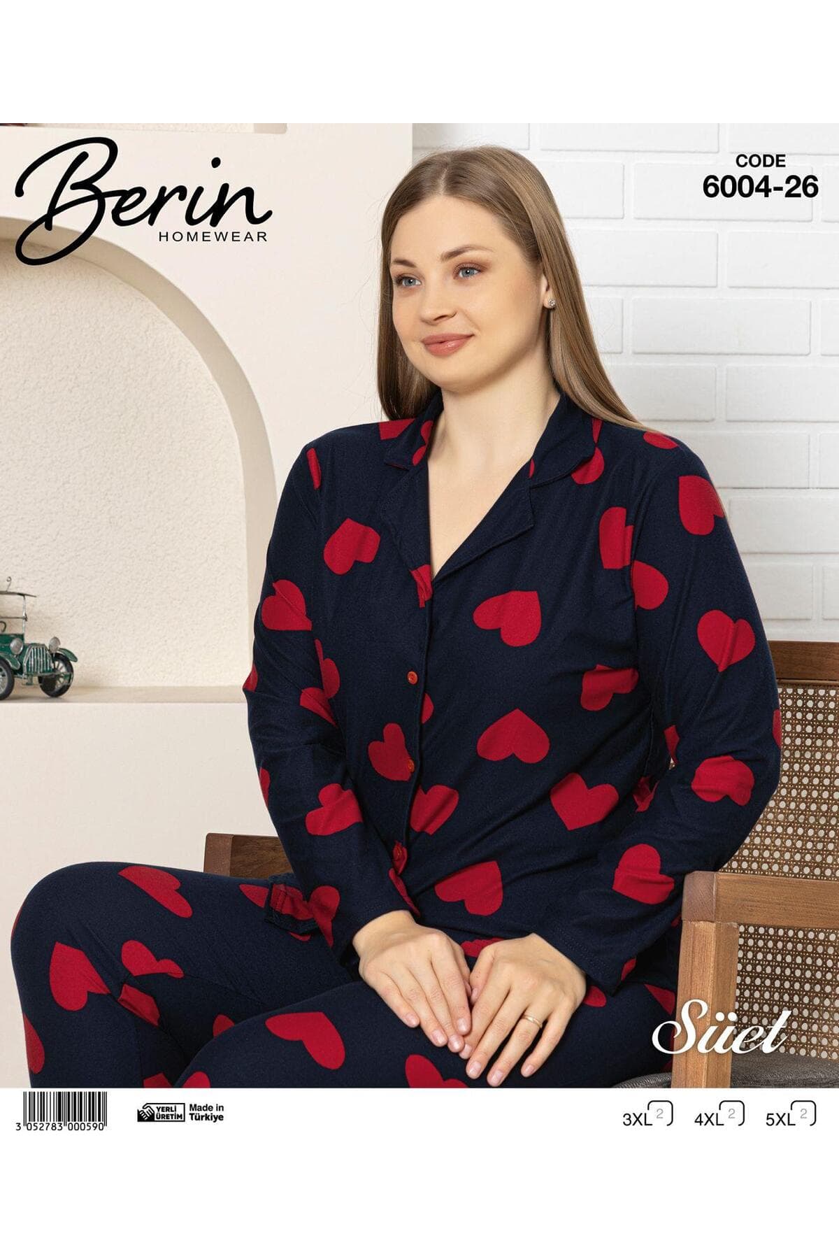 Büyük Beden Süet Pijama Takımı