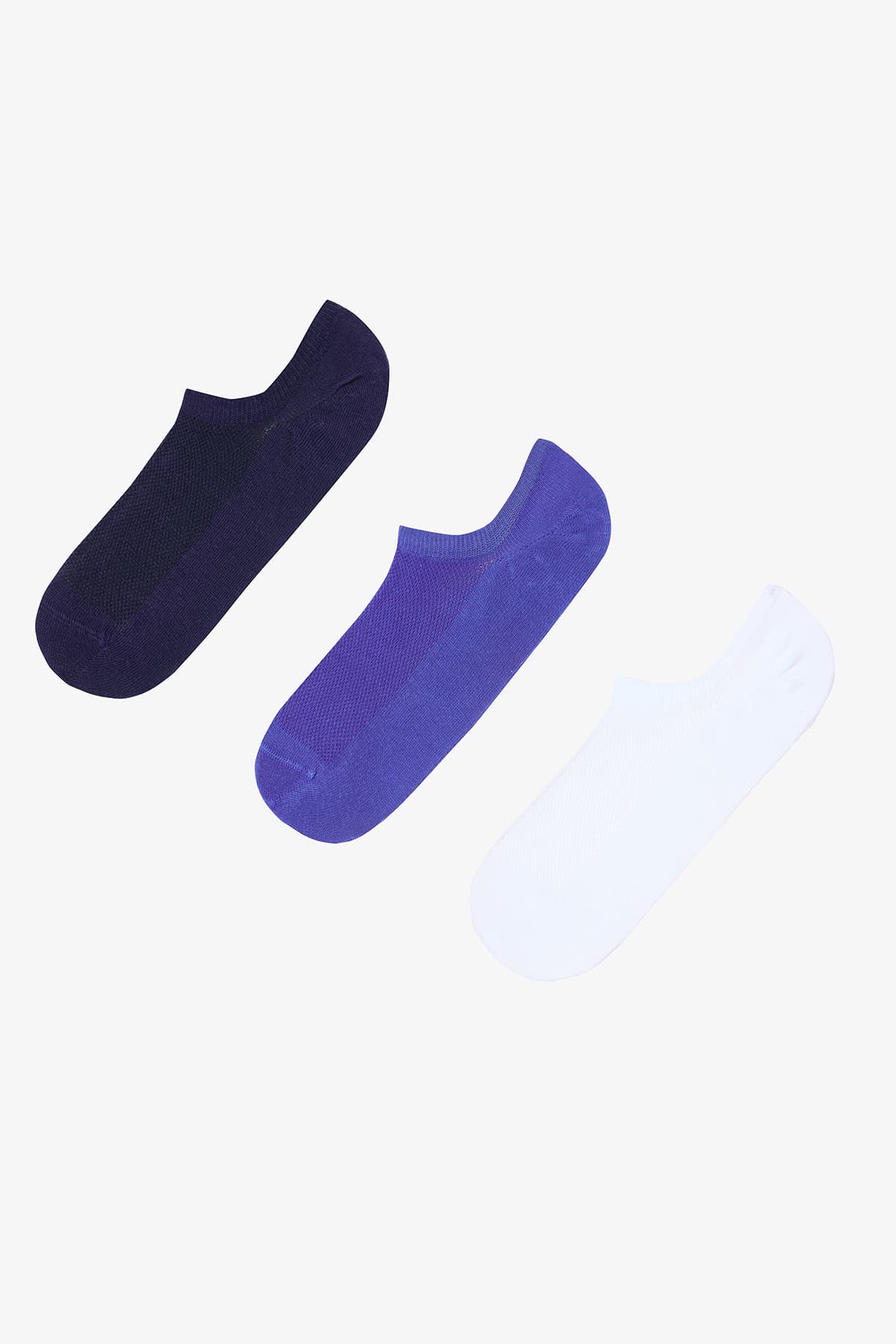Erkek Single Stripe 3lü Sneaker Lacivert Çorap