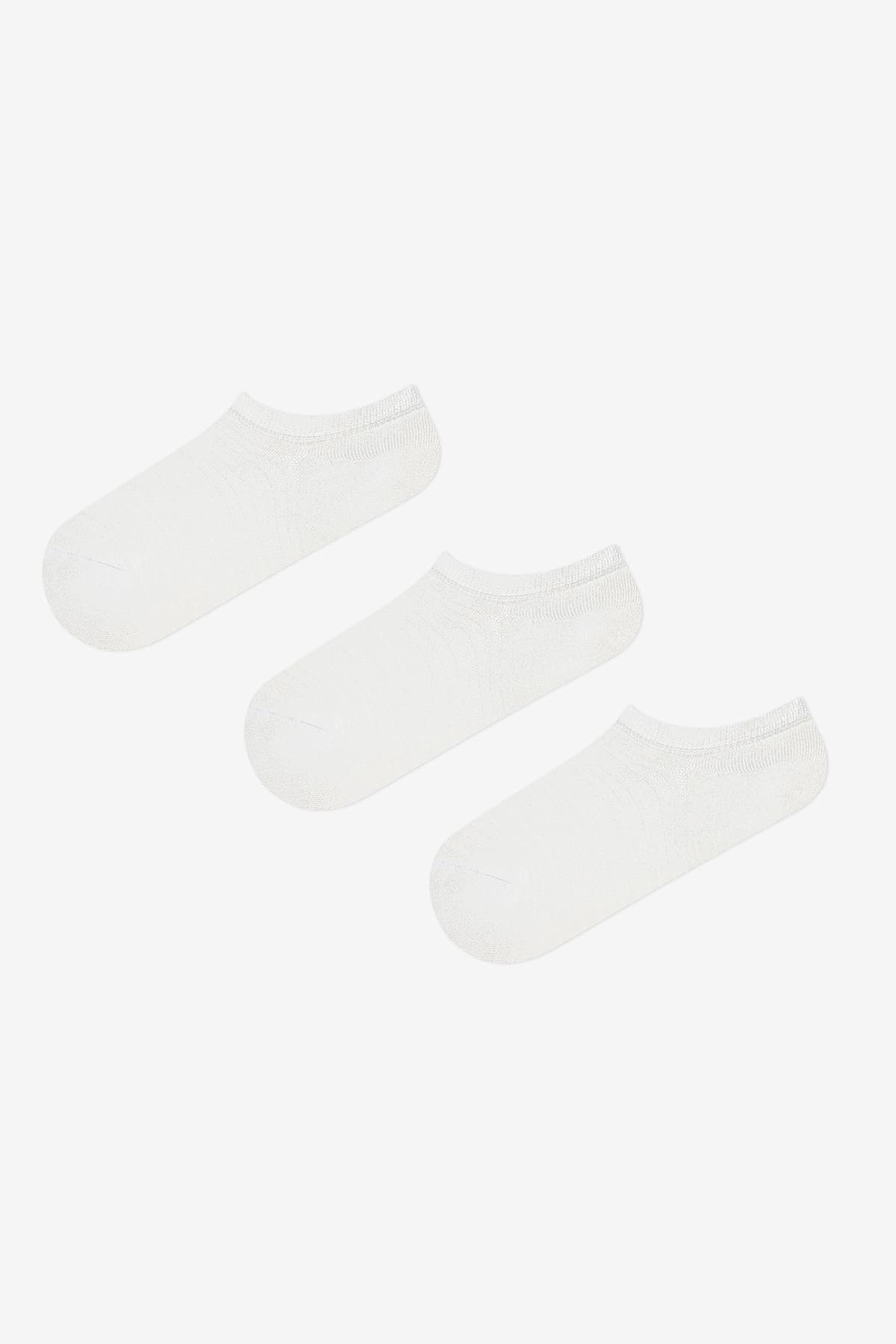3 Çift Microfiber Spor Sneaker Çorap